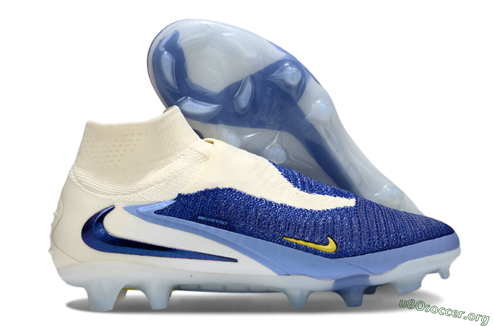 Nike Phantom 6 Elite FG Football Boots - Blue/White/Black 2