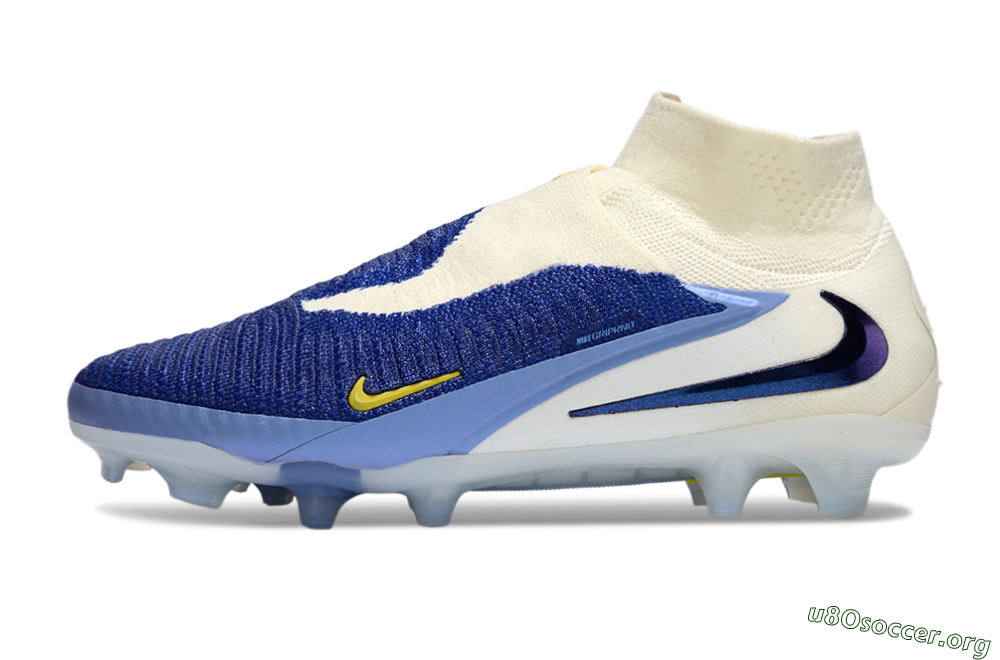 Nike Phantom 6 Elite FG Football Boots - Blue/White/Black 3