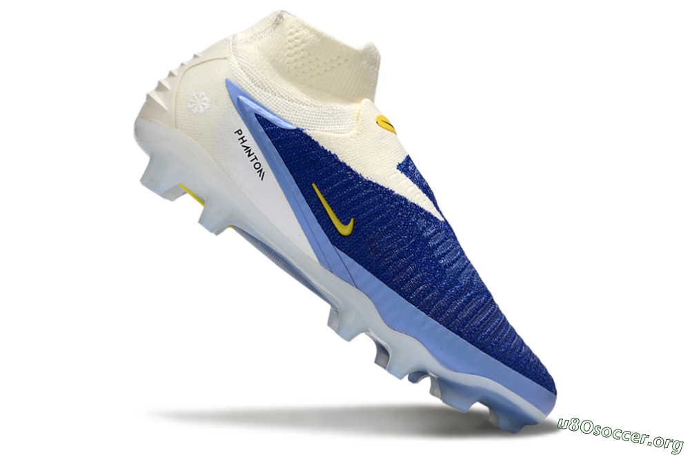 Nike Phantom 6 Elite FG Football Boots - Blue/White/Black 4
