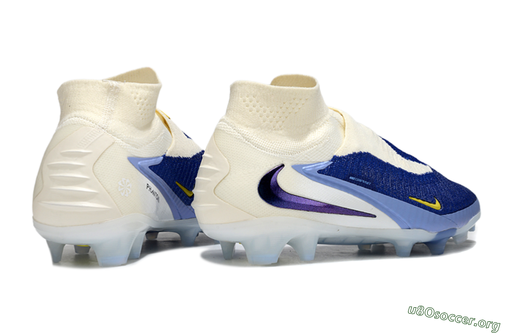 Nike Phantom 6 Elite FG Football Boots - Blue/White/Black 6