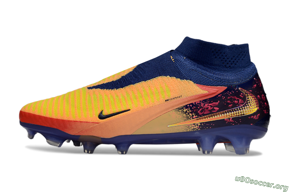 Nike Phantom 6 Elite FG Football Boots - Red/Yellow/Blue 3