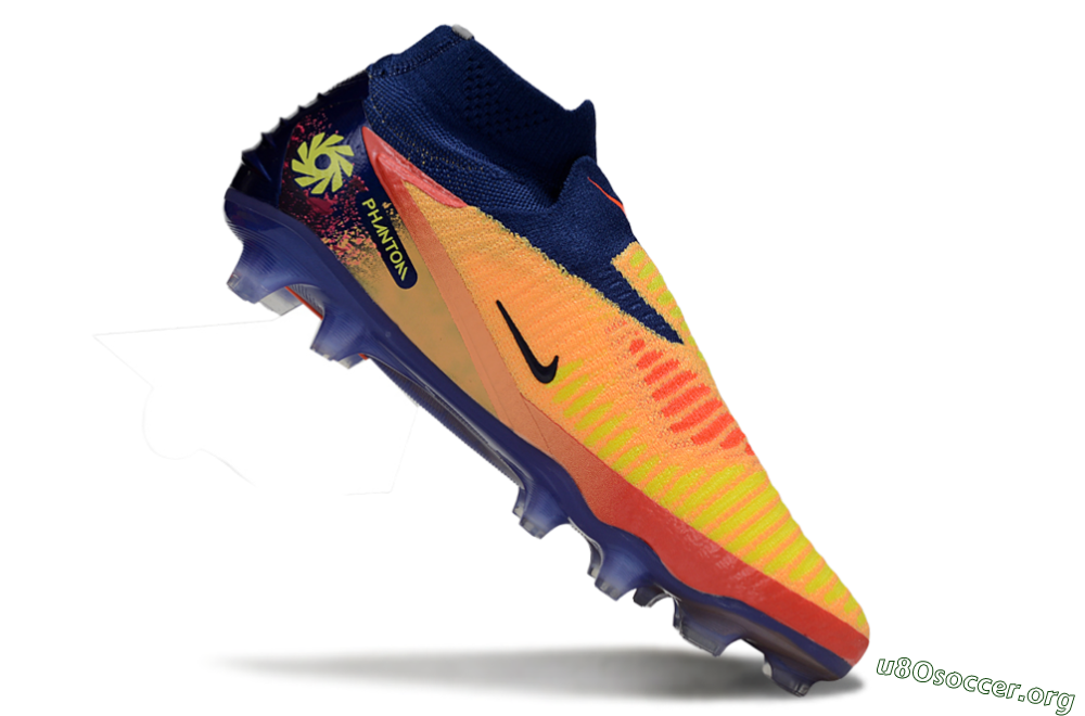 Nike Phantom 6 Elite FG Football Boots - Red/Yellow/Blue 4