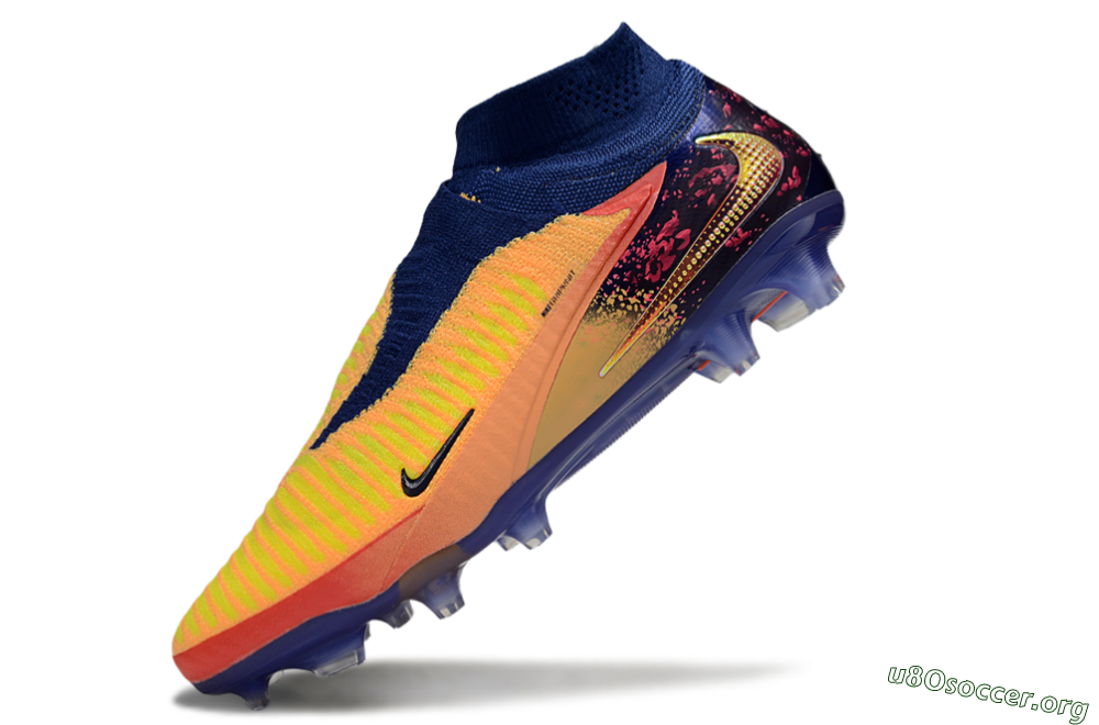 Nike Phantom 6 Elite FG Football Boots - Red/Yellow/Blue 5