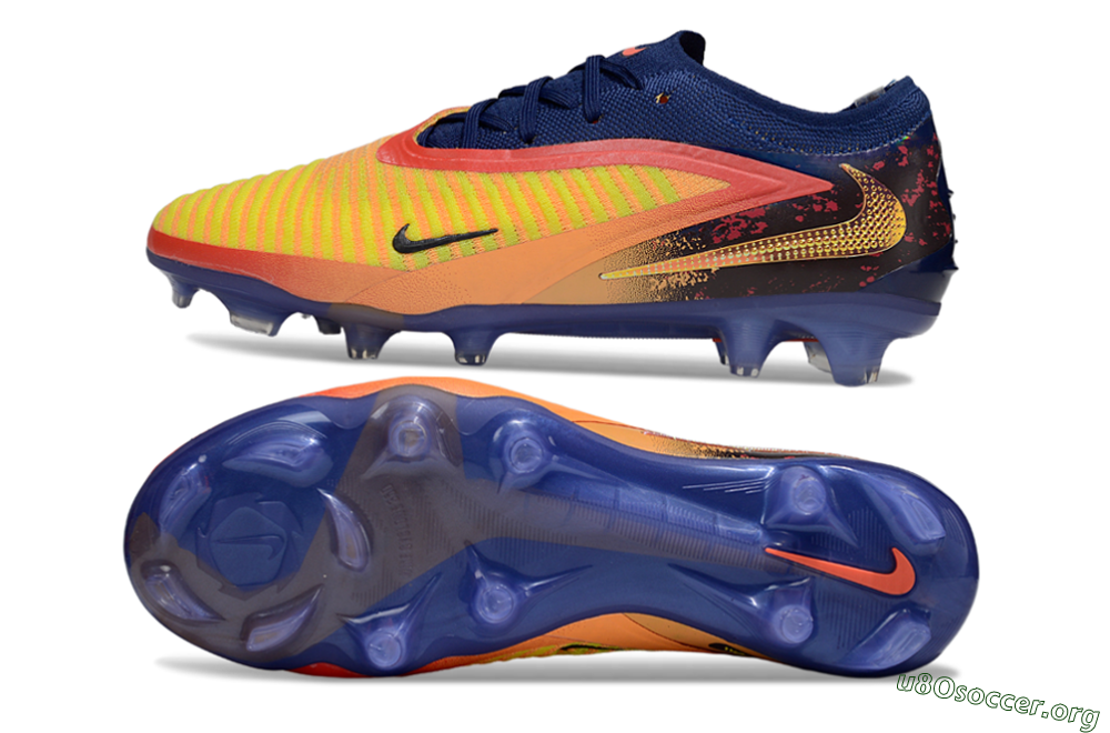 Nike Phantom 6 Elite Low FG Football Boots - Yellow/Red/Blue/Gold 1