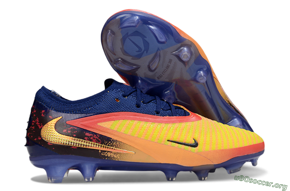 Nike Phantom 6 Elite Low FG Football Boots - Yellow/Red/Blue/Gold 2