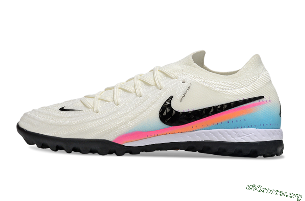 Nike Phantom GX 2 Elite TF Football Shoes - White/Red/Jade 3