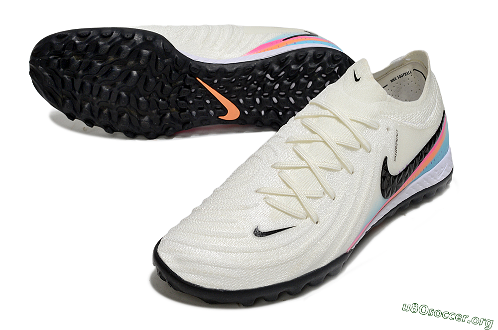Nike Phantom GX 2 Elite TF Football Shoes - White/Red/Jade 0