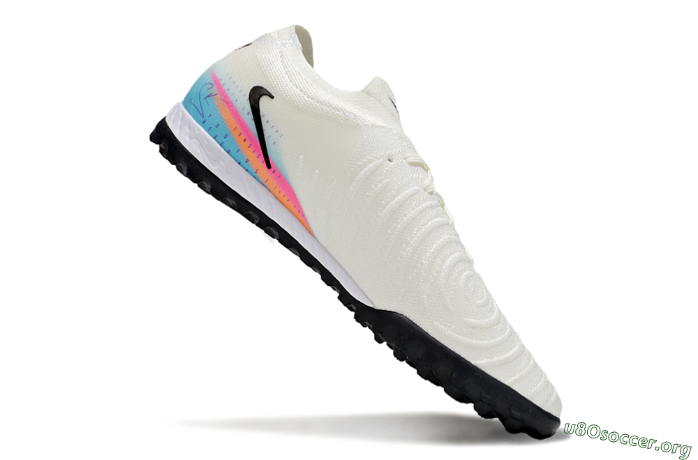 Nike Phantom GX 2 Elite TF Football Shoes - White/Red/Jade 4