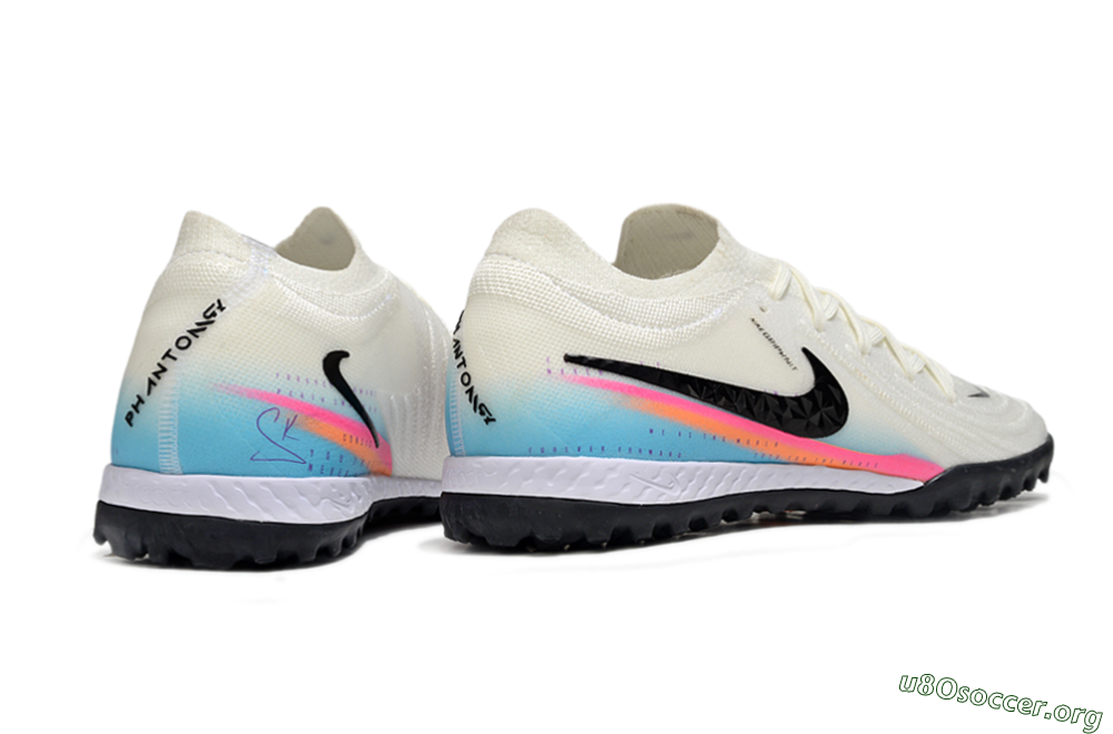 Nike Phantom GX 2 Elite TF Football Shoes - White/Red/Jade 6