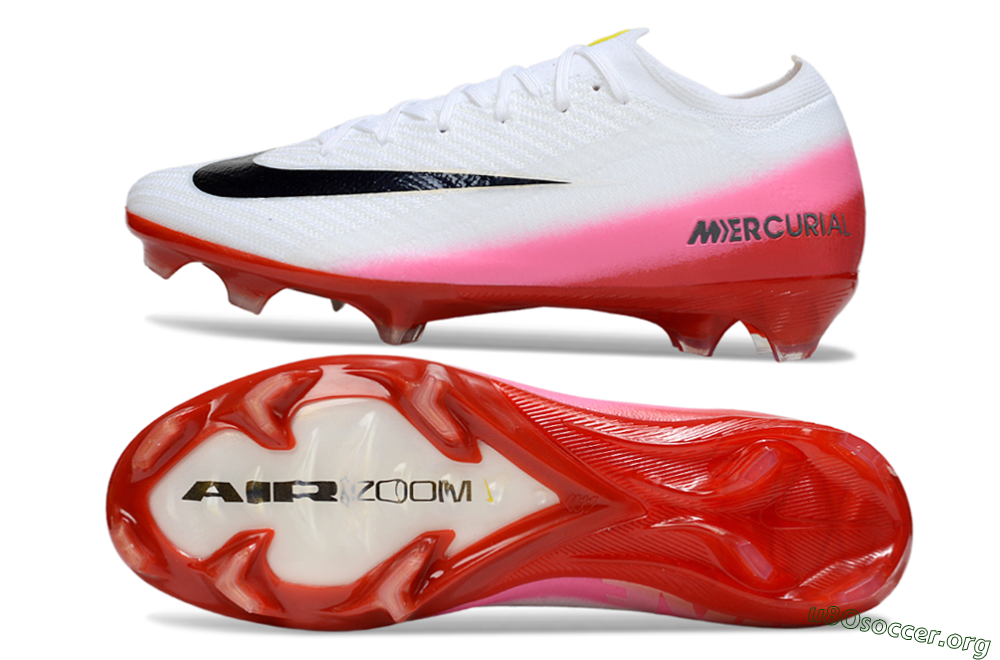 Nike Air Zoom Mercurial Vapor 16 Elite FG Football Boots - White/Pink/Red 1