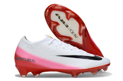 Nike Air Zoom Mercurial Vapor 16 Elite FG Football Boots - White/Pink/Red