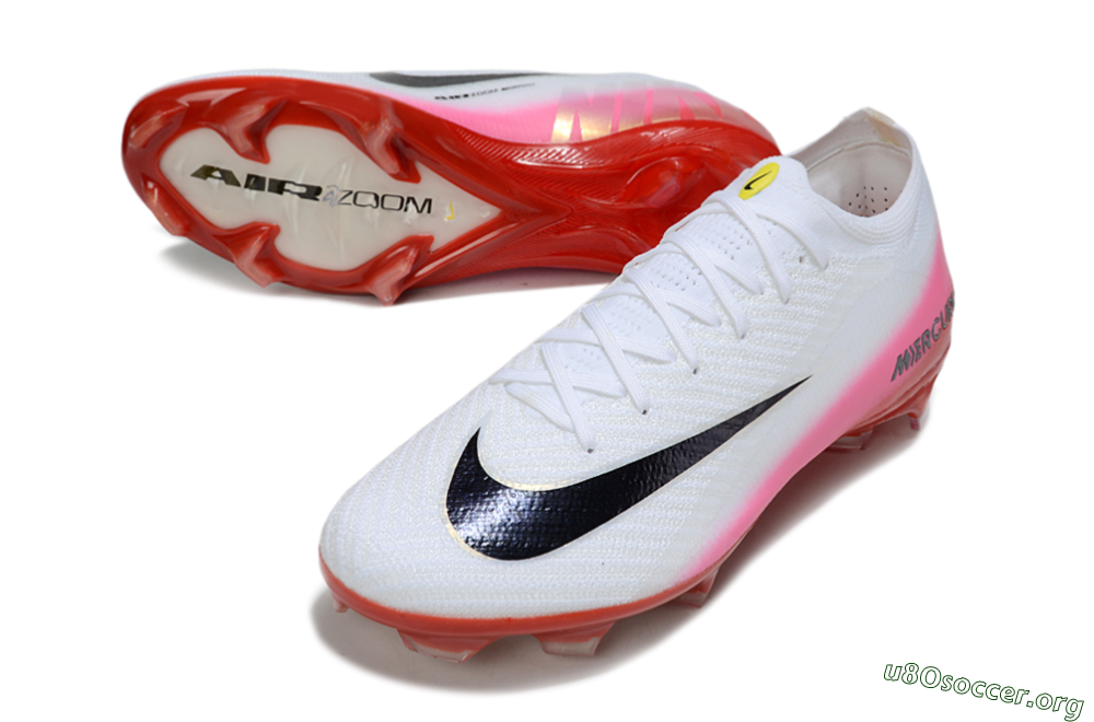 Nike Air Zoom Mercurial Vapor 16 Elite FG Football Boots - White/Pink/Red 0