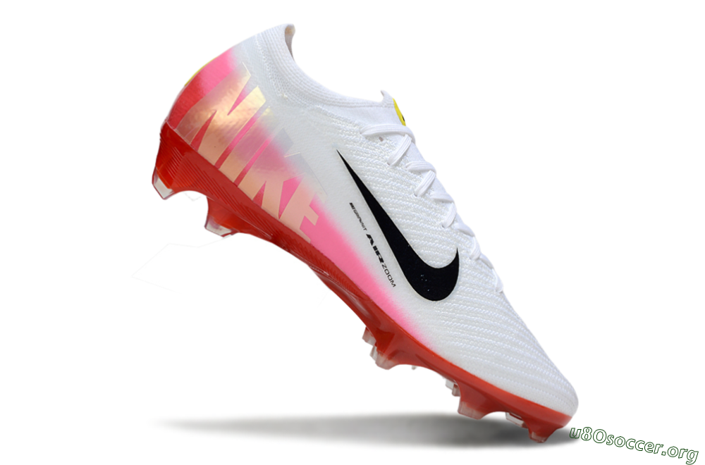 Nike Air Zoom Mercurial Vapor 16 Elite FG Football Boots - White/Pink/Red 4