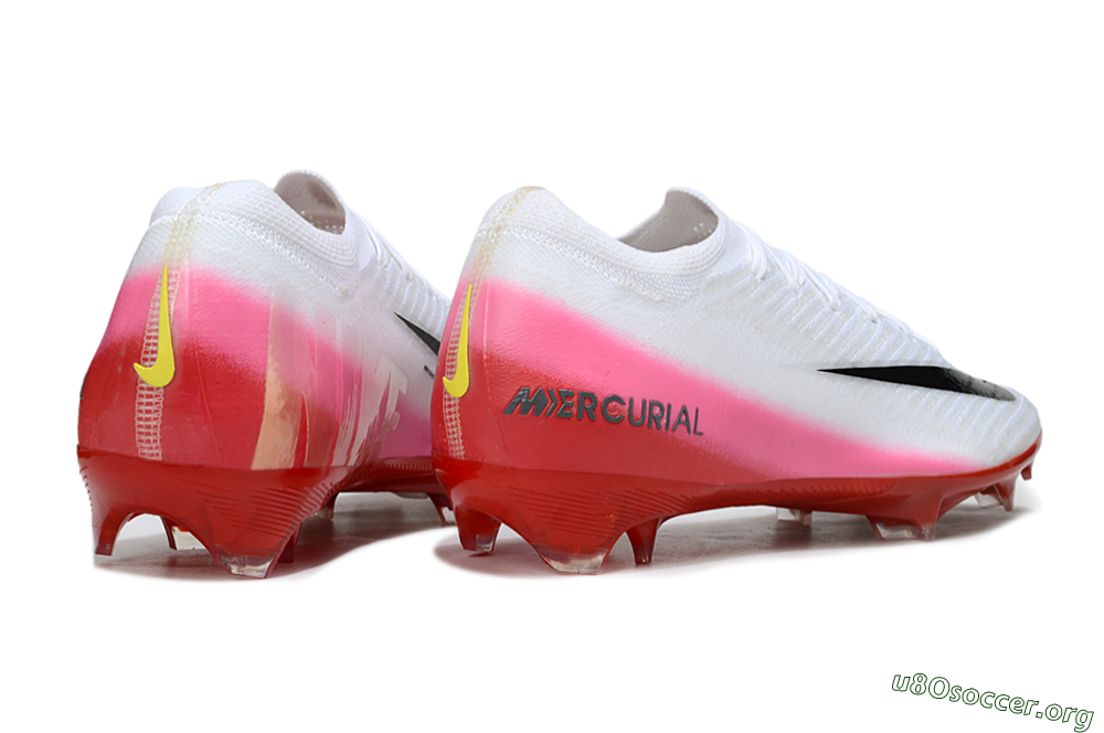 Nike Air Zoom Mercurial Vapor 16 Elite FG Football Boots - White/Pink/Red 6