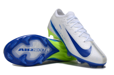 Nike Air Zoom Mercurial Vapor 16 Elite FG Football Boots - White/Blue/Yellow