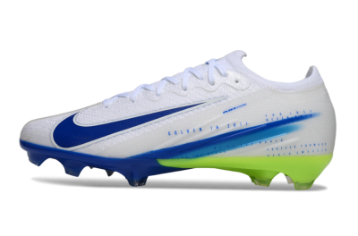 Nike Air Zoom Mercurial Vapor 16 Elite FG Football Boots - White/Blue/Yellow