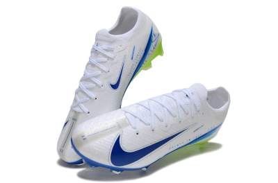 Nike Air Zoom Mercurial Vapor 16 Elite FG Football Boots - White/Blue/Yellow