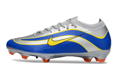 Nike Air Zoom Mercurial Vapor 16 Elite FG Football Boots - Silver/Blue/Yellow