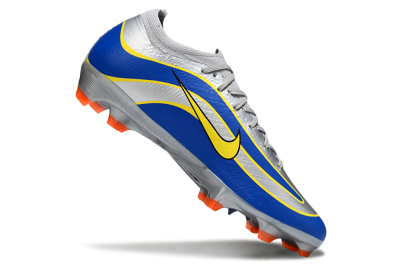 Nike Air Zoom Mercurial Vapor 16 Elite FG Football Boots - Silver/Blue/Yellow