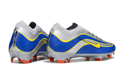 Nike Air Zoom Mercurial Vapor 16 Elite FG Football Boots - Silver/Blue/Yellow