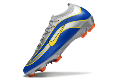 Nike Air Zoom Mercurial Vapor 16 Elite FG Football Boots - Silver/Blue/Yellow