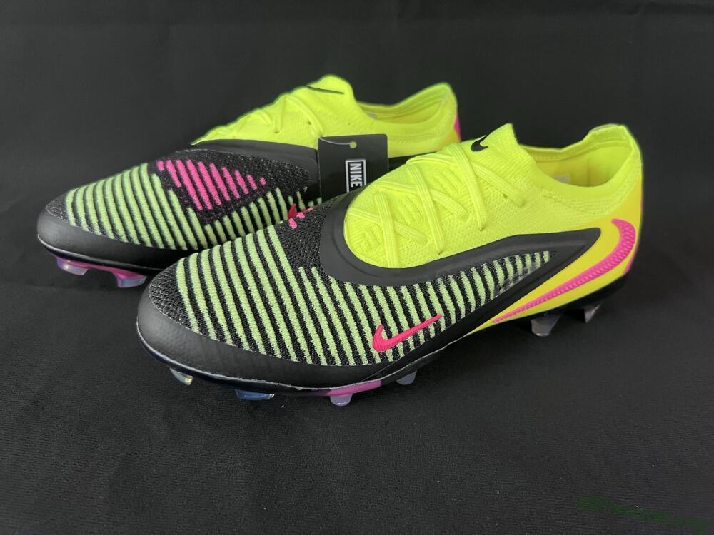 Nike Phantom 6 Elite Low FG Football Boots - Yellow/Black/Pink