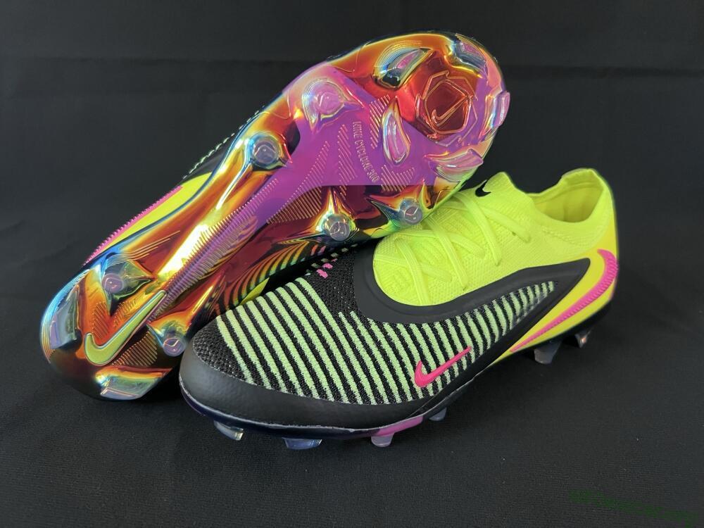 Nike Phantom 6 Elite Low FG Football Boots - Yellow/Black/Pink