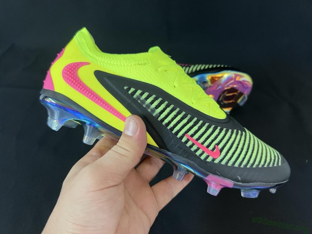 Nike Phantom 6 Elite Low FG Football Boots - Yellow/Black/Pink