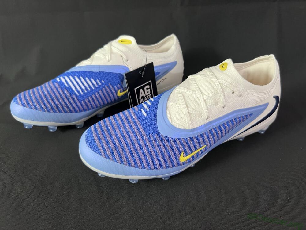 Nike Phantom 6 Elite Low FG Football Boots - Blue/White/Yellow