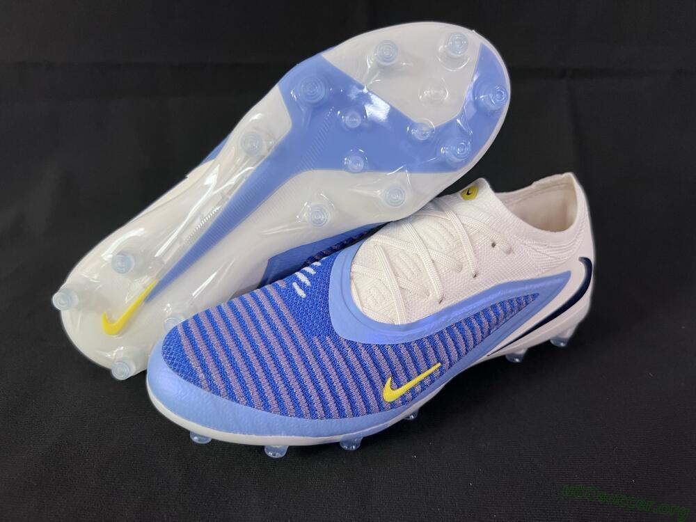 Nike Phantom 6 Elite Low FG Football Boots - Blue/White/Yellow
