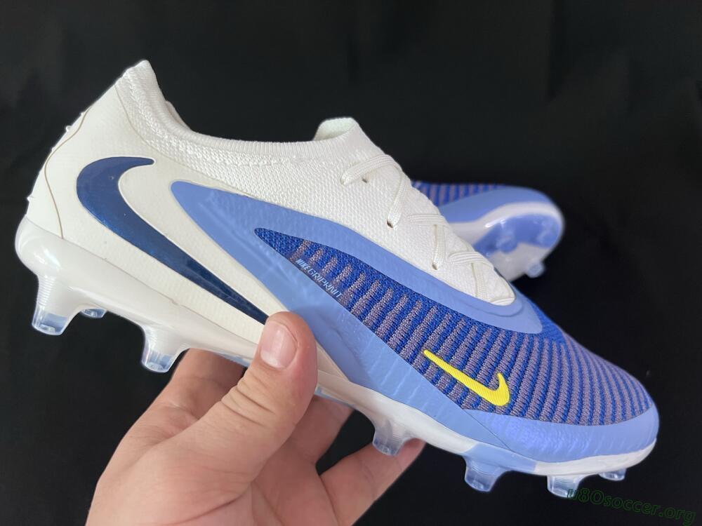 Nike Phantom 6 Elite Low FG Football Boots - Blue/White/Yellow