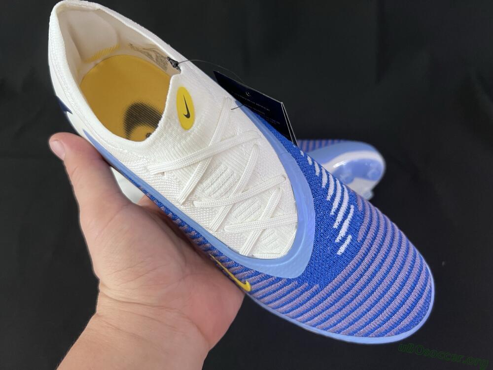 Nike Phantom 6 Elite Low FG Football Boots - Blue/White/Yellow