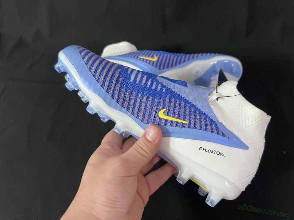 Nike Phantom 6 High Elite AG Football Boots - Blue/White/Black