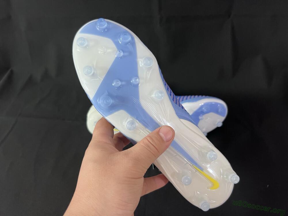 Nike Phantom 6 High Elite AG Football Boots - Blue/White/Black