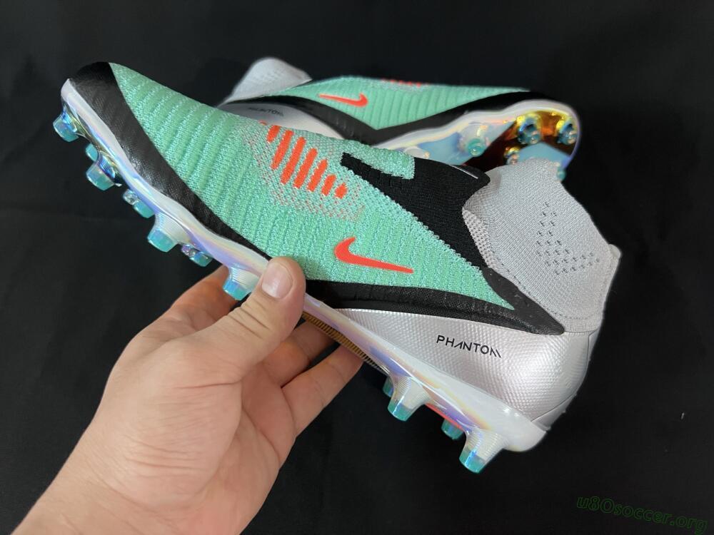 Nike Phantom 6 High Elite AG Football Boots - Jade/Black/Silver