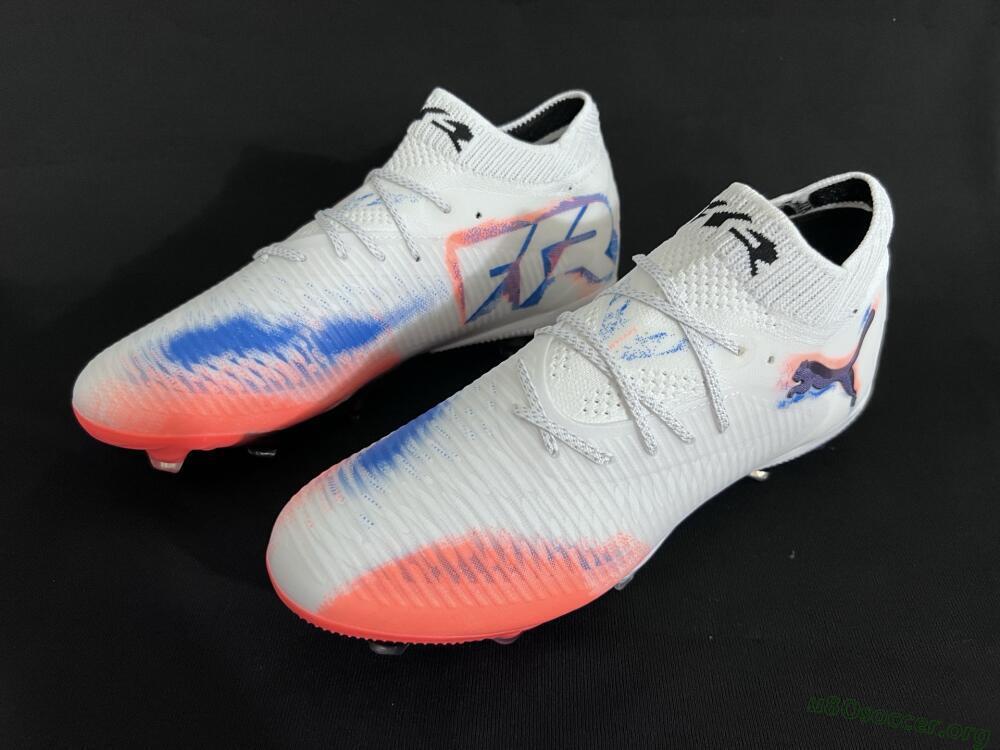 Puma Future 8 Ultimate FG Football Boots - White/Pink/Blue