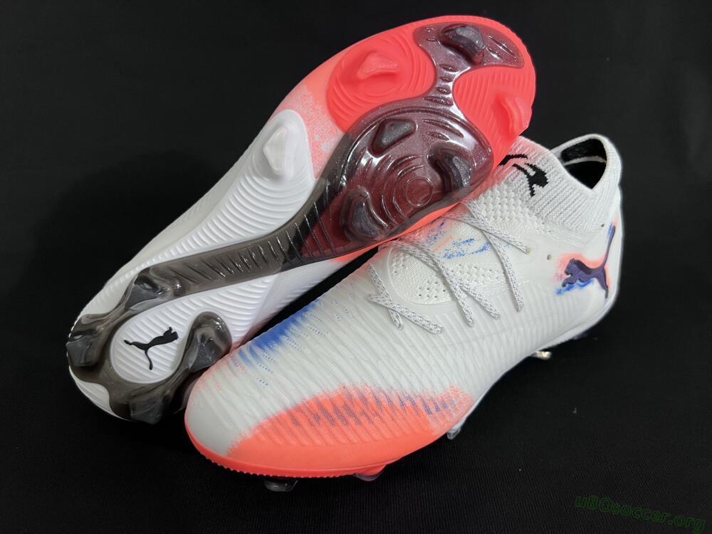 Puma Future 8 Ultimate FG Football Boots - White/Pink/Blue