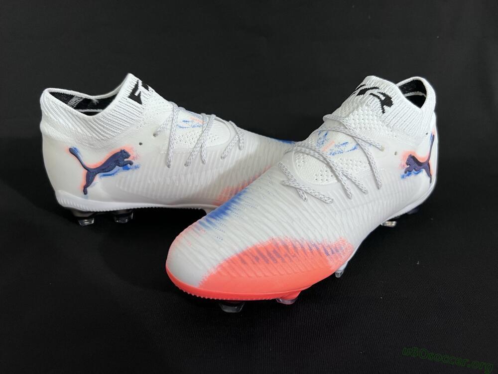 Puma Future 8 Ultimate FG Football Boots - White/Pink/Blue