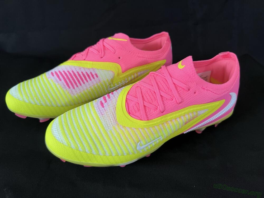 Nike Phantom 6 Low Elite FG Football Boots - Yellow/Pink/White
