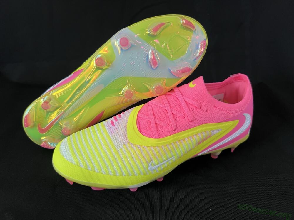 Nike Phantom 6 Low Elite FG Football Boots - Yellow/Pink/White