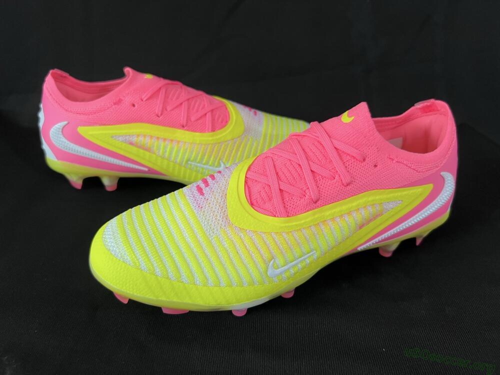 Nike Phantom 6 Low Elite FG Football Boots - Yellow/Pink/White