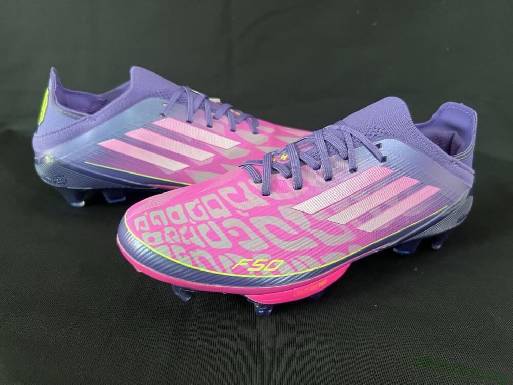 Adidas F50+ Elite Lightstrike Pro FG Football Boots - Pink/Purple/Yellow