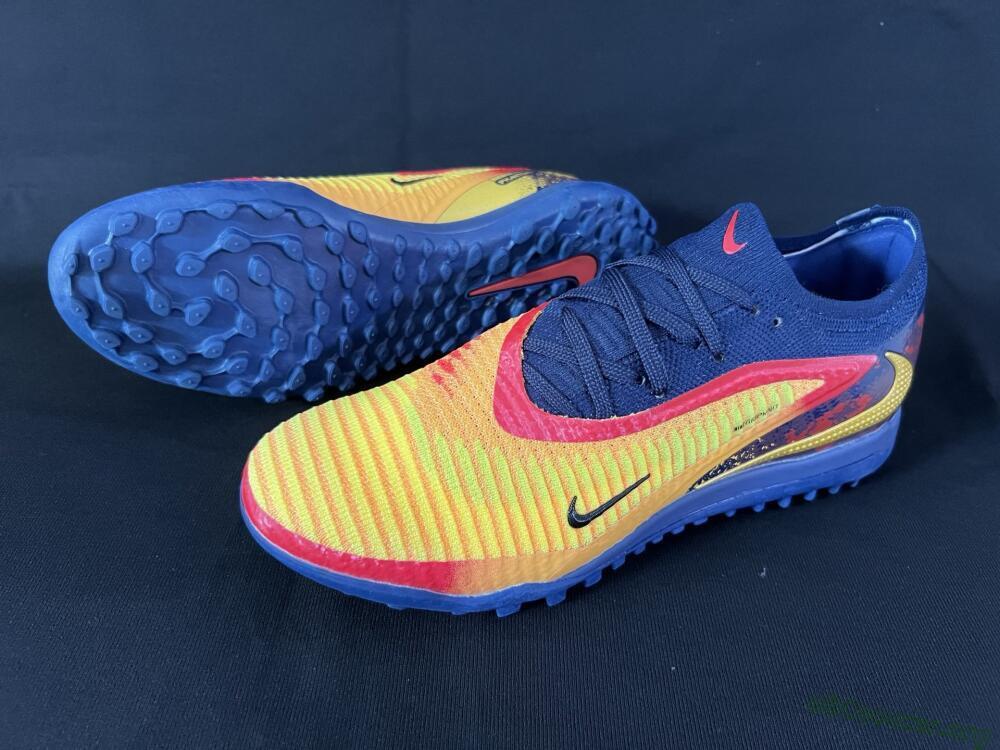 Nike Phantom 6 Elite TF Football Shoes - Yellow/Red/Blue