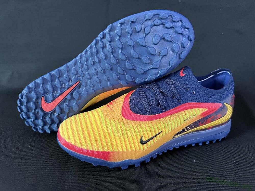 Nike Phantom 6 Elite TF Football Shoes - Yellow/Red/Blue