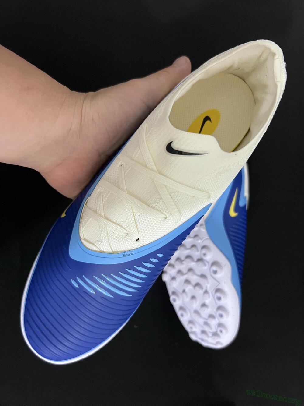 Nike Phantom 6 Low Elite TF Football Shoes - Blue/White/Black