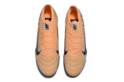 KM x Nike Air Zoom Mercurial Vapor 16 Elite TF Football Shoes - Orange/Ocean Blue/Sandy Peach