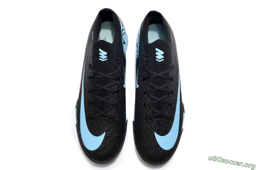 Nike Air Zoom Mercurial Vapor 16 Elite TF Football Shoes - Black/Ice Blue/Dusk Black 4