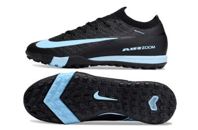 Nike Air Zoom Mercurial Vapor 16 Elite TF Football Shoes - Black/Ice Blue/Dusk Black