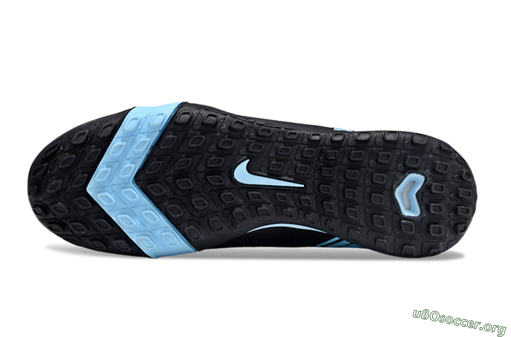 Nike Air Zoom Mercurial Vapor 16 Elite TF Football Shoes - Black/Ice Blue/Dusk Black 6