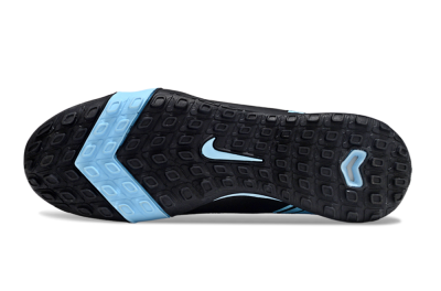 Nike Air Zoom Mercurial Vapor 16 Elite TF Football Shoes - Black/Ice Blue/Dusk Black